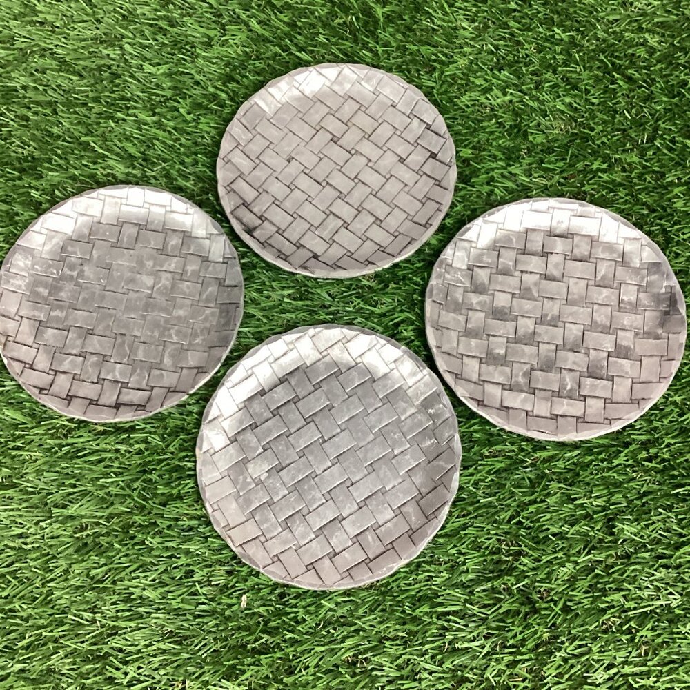 Wendell August Forge Lot Of 4 Aluminum Coasters